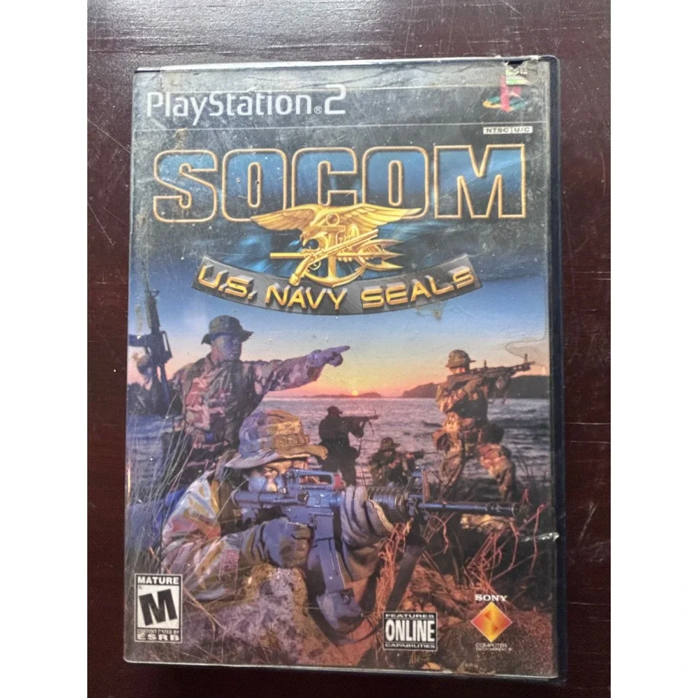 SOCOM US Navy Seals Sony PlayStation 2 PS2 Game with manual-Tested